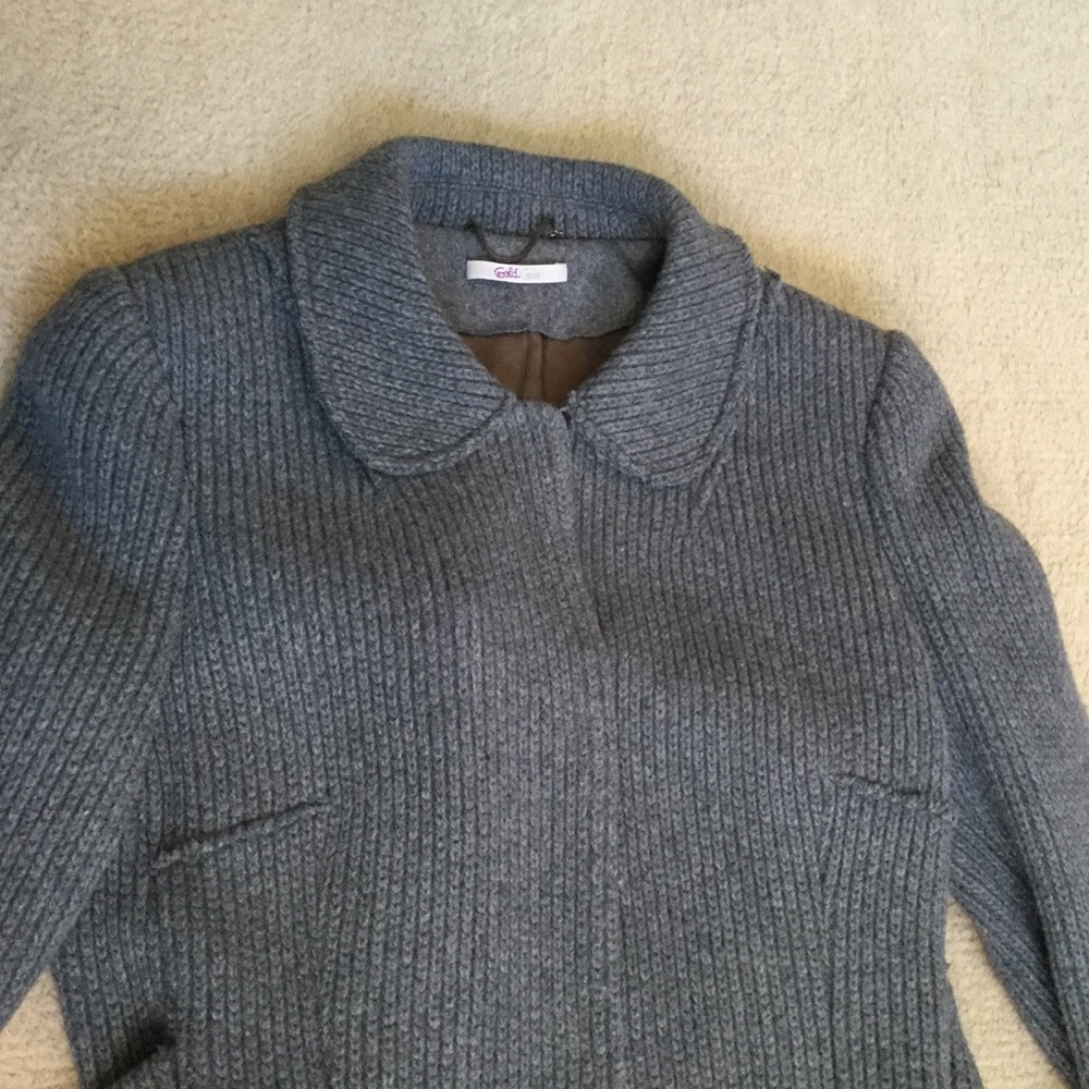 Italian luxury knit wool midi coat - Picture 3 of 9